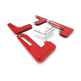 Rally Armor 23-25 Honda Civic Type R Red Mud Flap with Black Logo - Durable Polyurethane Automotive Protection