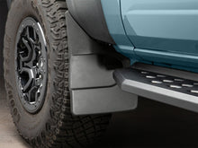 Load image into Gallery viewer, WeatherTech DigitalFit No-Drill Front MudFlaps for 2021-2022 Ford Bronco, Black - WET110185
