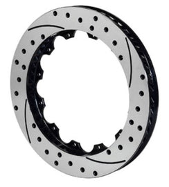 Wilwood SRP48 Performance Drilled Brake Rotor - 12.88 inch Diameter, 1.10 inch Thick, Left Hand, Black Finish Part Number WPIL60-13544-BK