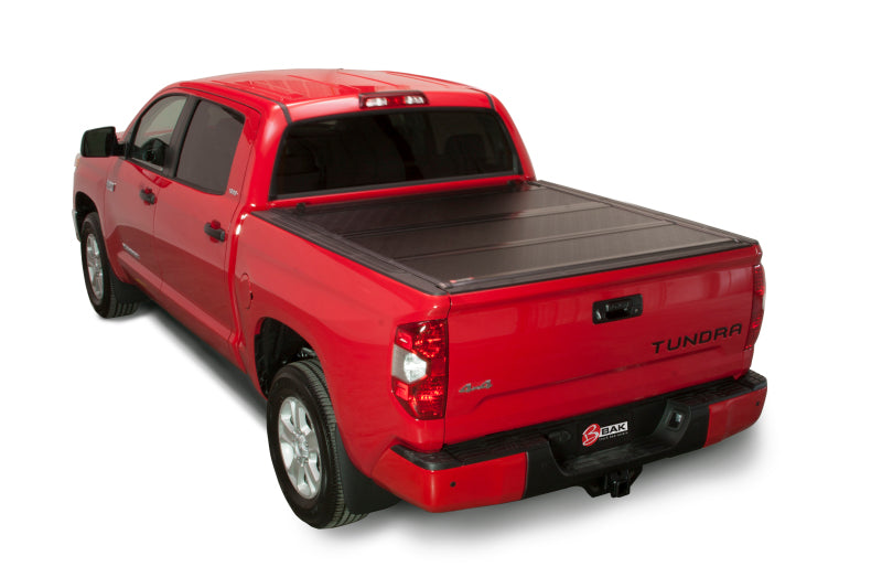 BAK FiberMax Hard Folding Truck Bed Cover for Toyota Tundra 5' 6" Bed - Aluminum and Fiberglass Reinforced Polymer Surface