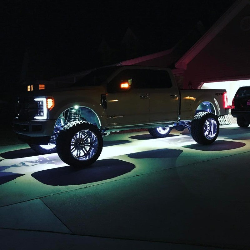 Oracle Lighting Double-Wide LED Wheel Ring Kit - 16.5 Inch White Illuminated Aluminum Rings