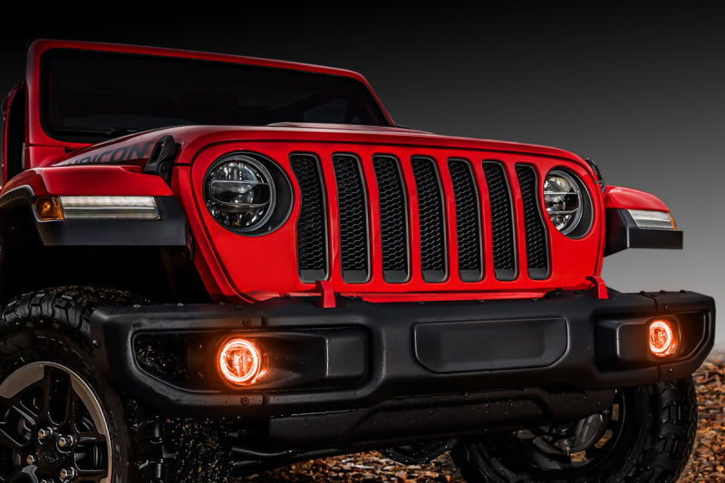 Oracle Lighting Jeep Wrangler JL/Gladiator JT LED Surface Mount Fog Light Halo Kit - Amber