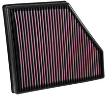 Load image into Gallery viewer, K&amp;N Engineering High-Flow Drop-In Air Filter for 2016-2020 Chevrolet Camaro SS 6.2L - Model KNJ33-5047