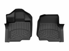 Load image into Gallery viewer, WeatherTech FloorLiner HP Front Floor Mats for 2021-2022 Ford F-150 Vinyl Floors, Black - Part 446971VIM