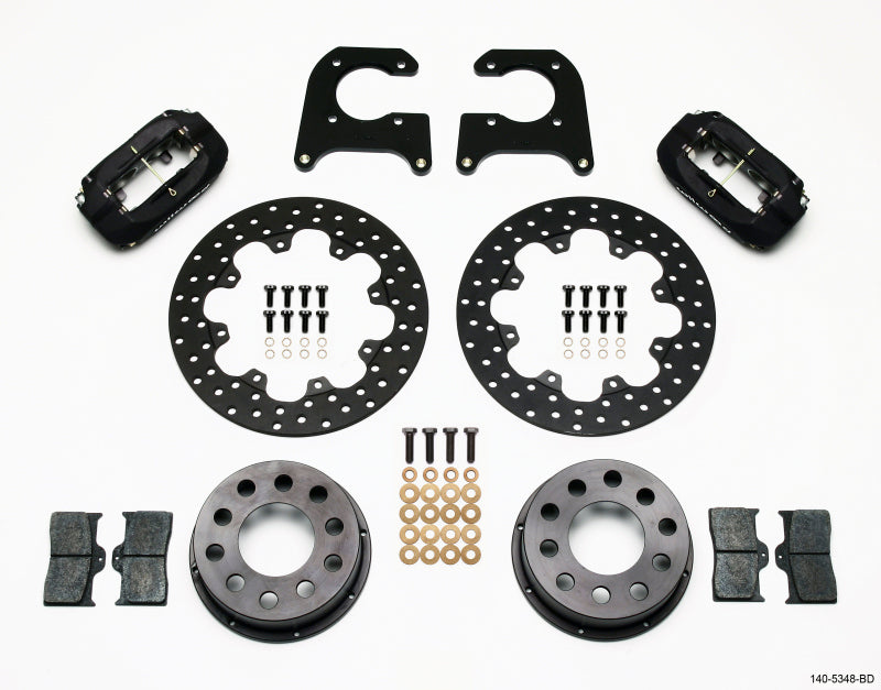 Wilwood Forged Dynalite Rear Drag Kit with Drilled Rotors for Muscle Cars - Part Number WIL140-5348-BD