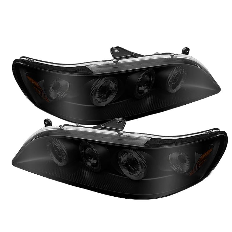 Spyder Honda Accord 98-02 1PC Projector Headlights with LED Halo and Amber Reflector, Black - Part Number SPY5010728