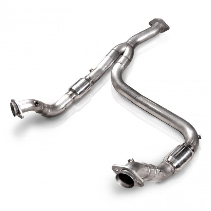 Stainless Works 2011-14 Ford F-150 3.5L EcoBoost 3-Inch Downpipe with Catted Lead Pipes and Y-Pipe