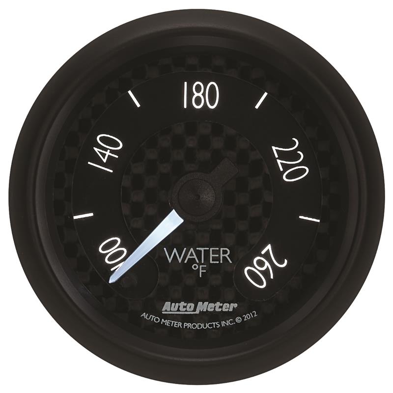 AutoMeter GT Series 52mm Full Sweep Digital Water Temperature Gauge 100-260°F