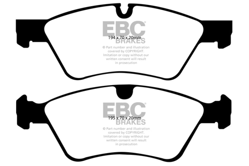 EBC Yellowstuff Front Brake Pads for Mercedes-Benz E550 and G55 AMG * High-Performance Street and Track Use