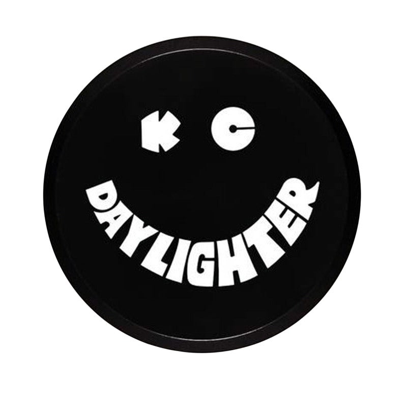 KC HiLiTES 6 inch Black Plastic Light Cover with White Daylighter Logo for KC Daylighter, SlimLites, and HIDs