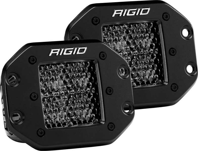 Rigid Industries D Series PRO Midnight Edition LED Spot Lights * Pair
