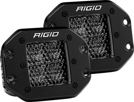 Rigid Industries D Series PRO Midnight Edition LED Spot Lights * Pair