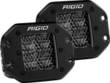 Rigid Industries D Series PRO Midnight Edition LED Spot Lights * Pair