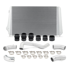 Mishimoto 2017-2019 GM 6.6L Duramax L5P Performance Intercooler Kit, Silver with Polished Pipes | MMINT-DMAX-17KSLP