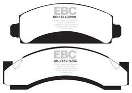 EBC Yellowstuff Front Brake Pads for Chevrolet G30 * High-Performance Street and Track Use