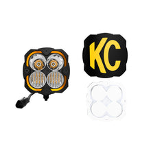 Load image into Gallery viewer, KC HiLiTES FLEX ERA 4 Single Light Master Kit * High-Performance Off-Road LED Light with IP68 Rating, Amber Backlighting, and Customizable Features