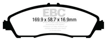 Load image into Gallery viewer, EBC Yellowstuff Front Brake Pads for Acura MDX 2014-2018, Part Number EBCDP43024R