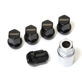 Rays 19 Hex Lock & Lug Nut Set M14 x 1.5 - Black