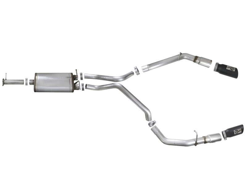aFe MACH Force-Xp 3-inch Stainless Steel Cat-Back Exhaust System for 2019-2020 Dodge Ram 1500 V8-5.7L with Dual Black Tips