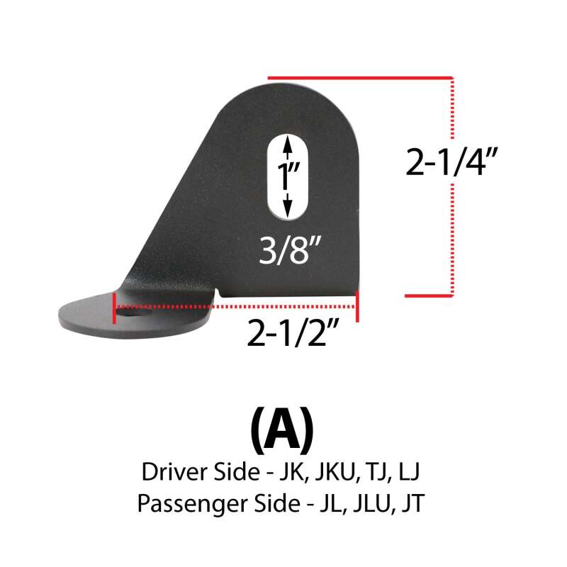 Rugged Radios Jeep B Mount Antenna Mount for Wrangler TJ, LJ, JK, JL, Gladiator JT