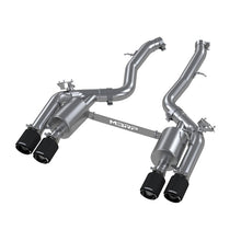 Load image into Gallery viewer, MBRP Armor Pro Series 3-Inch T304 Stainless Steel Resonator-Back Exhaust System with Quad Carbon Fiber Tips for BMW M2 (2019-2021)