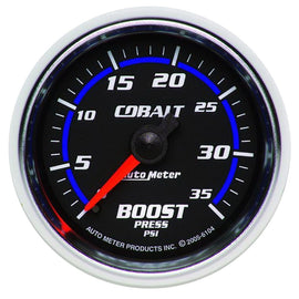 AutoMeter Cobalt 52mm Mechanical Boost Gauge Part #atm6104 – 0-35 psi Boost Pressure Monitoring