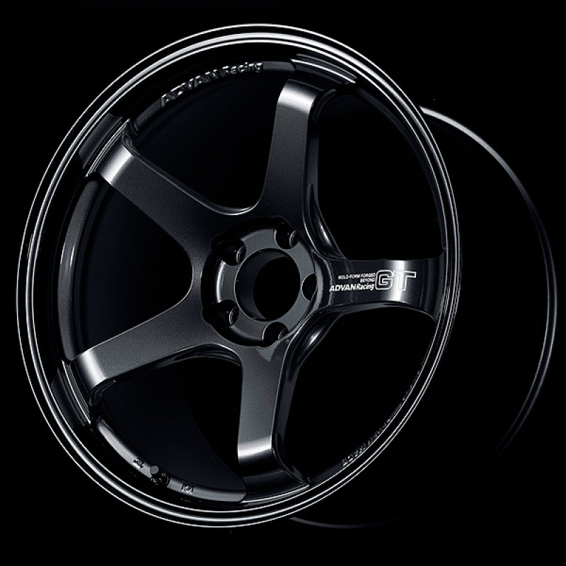 Advan GT Beyond 18x9.5 +38 Racing Titanium Black Alloy Wheel (Part Number avnYAQB8J38ETB)