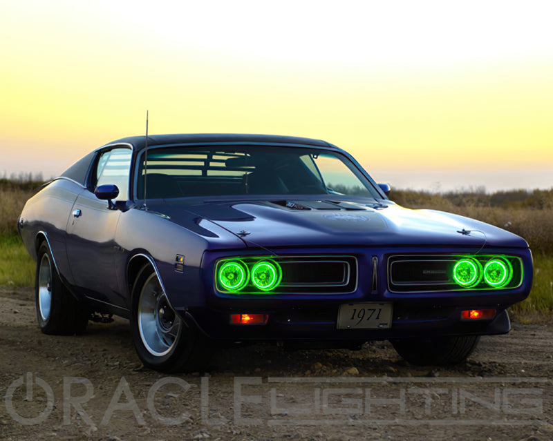 Oracle Pre-Installed 5.75 Inch Sealed Beam with ColorSHIFT Halo for Classic Cars and Trucks