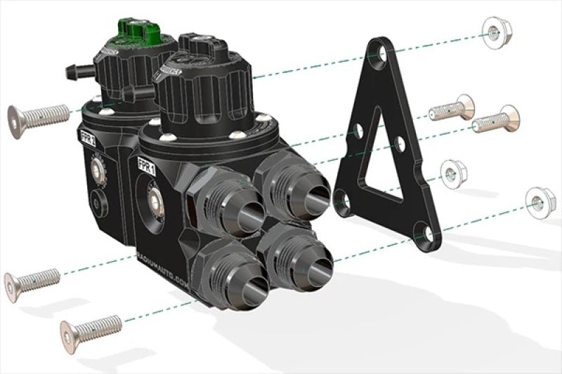 Radium Engineering Dual Fuel Pressure Regulator (Part #rad20-1102)