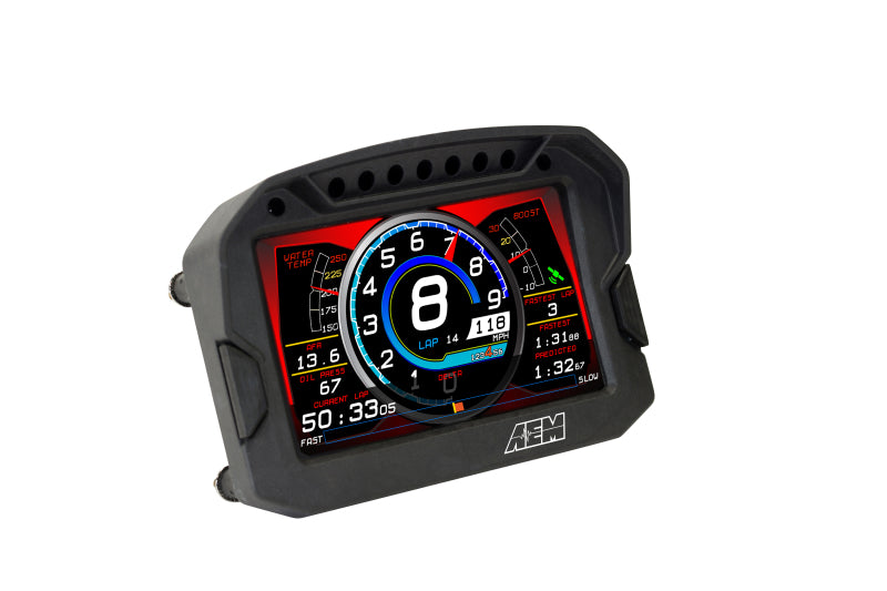 AEM CD-5 Carbon Digital Dash Display with Full-Color Screen and Programmable Shift Lights