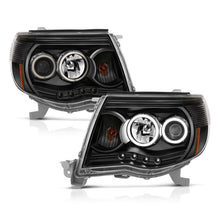 Load image into Gallery viewer, ANZO 2005-2011 Toyota Tacoma Projector Headlights with Halo and Black Housing
