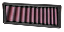 Load image into Gallery viewer, K&amp;N Engineering Part 33-2487 High-Flow Reusable Air Filter for Fiat 500 and Mini Cooper