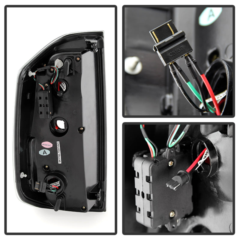 Spyder Toyota Tundra 2014-2016 Light Bar LED Tail Lights in Red Smoke