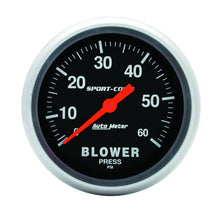 Load image into Gallery viewer, AutoMeter Sport-Comp Mechanical 2 5/8 Inch 60 PSI Blower Pressure Gauge