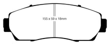 Load image into Gallery viewer, EBC Ultimax OEM Replacement Brake Pads for Honda Odyssey 2011-2012