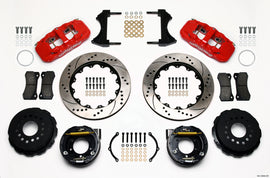 Wilwood AERO4 Rear P-Brake Kit for 2005-2014 Ford Mustang with 14-inch Drilled Rotors