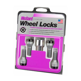 McGard Cone Seat Wheel Lock Bolt Set for BMW - M12 x 1.5, 4-Pack with Key