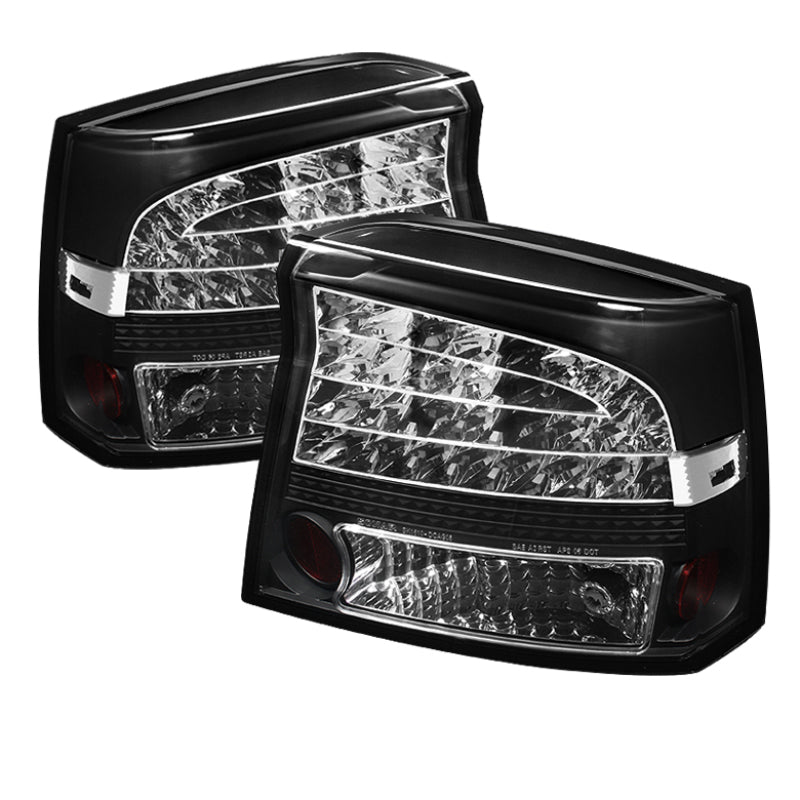 Spyder Dodge Charger 2009-2010 LED Tail Lights Black ALT-YD-DCH09-LED-BK