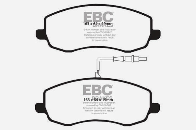 EBC Bluestuff NDX Full Race Brake Pads for McLaren 570S and MP4-12C * High Friction Performance for Track and Street Use