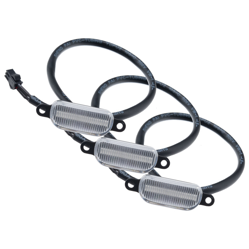Oracle Lighting Universal Pre-Runner Style LED Grill Light Kit (New Style) - Amber with Clear Lens for Jeep Wrangler