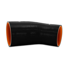 Load image into Gallery viewer, Mishimoto Silicone Reducer Coupler 45 Degree 3 Inch to 3.75 Inch - Black