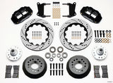 Wilwood Narrow Superlite 6R Front Hub Kit with 14-Inch Drilled Rotors for Classic Muscle Cars and Vintage Rods