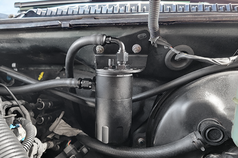 Radium Engineering GM Truck Catch Can Kit with Fluid Lock for Early 2000s GMC and Chevrolet Models