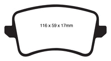 Load image into Gallery viewer, EBC Ultimax OEM Replacement Brake Pads for Audi A4 and A5 * Part Number EBCUD1386
