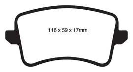 EBC Ultimax OEM Replacement Brake Pads for Audi A4 and A5 * Part Number EBCUD1386