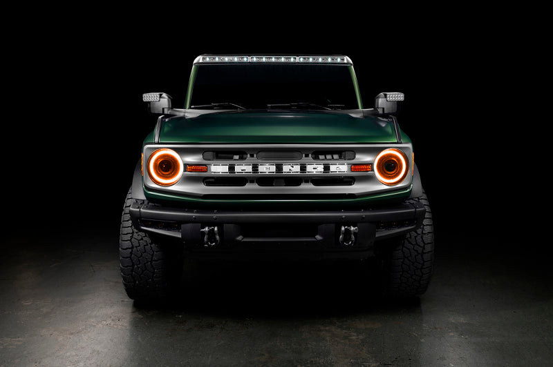 Oracle 2021+ Ford Bronco Oculus Bi-LED Projector Headlights with Amber LED Halo by ORACLE Lighting