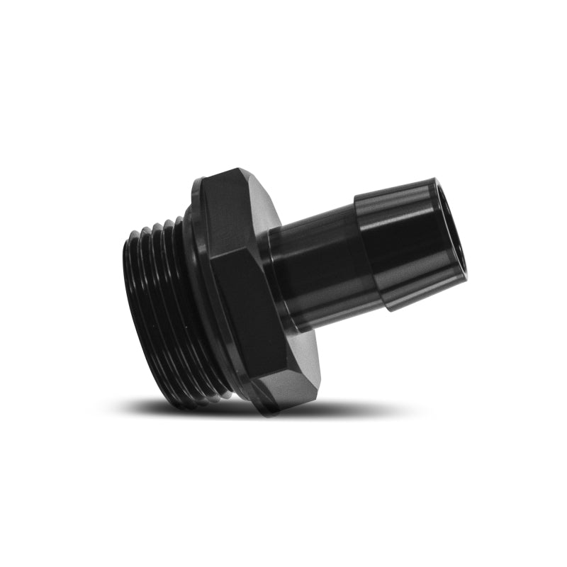 Mishimoto -16ORB to 3/4 Inch Hose Barb Aluminum Fitting - Black Anodized