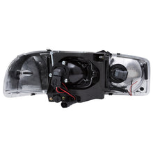 Load image into Gallery viewer, ANZO 1999-2006 GMC Sierra 1500 Projector Headlights with U-Bar, Chrome Housing and Clear Lens Pair