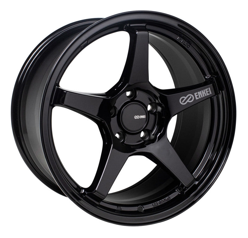Enkei TS-5 18x8 Alloy Wheel with 5x114.3 Bolt Pattern and Gloss Black Finish