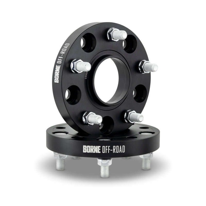 Mishimoto Wheel Spacers, 5x139.7 Bolt Pattern, 77.8mm Hub-Centric, 1/2-20 Thread, Black - misBNWS-016-381BK